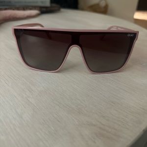 Quay Pink Framed “Nightfall” Polarized Sunglasses